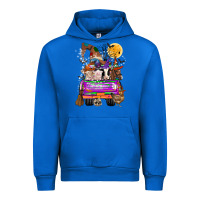 Cobalt Hallloween Farm animals Truck Urban Hoodie - CowhideDigitalArt