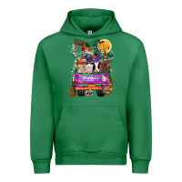 Emerald Hallloween Farm animals Truck Urban Hoodie - CowhideDigitalArt