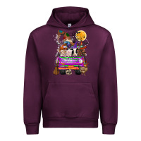 Mauve Wine Hallloween Farm animals Truck Urban Hoodie - CowhideDigitalArt
