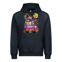 Navy Hallloween Farm animals Truck Urban Hoodie - CowhideDigitalArt