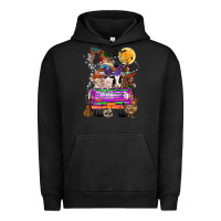 Pigment Black Hallloween Farm animals Truck Urban Hoodie - CowhideDigitalArt