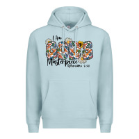 Blue Mist I Am Gods Master Piece Ephesians Premium Hoodie - CowhideDigitalArt