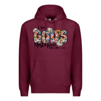 Burgundy I Am Gods Master Piece Ephesians Premium Hoodie - CowhideDigitalArt