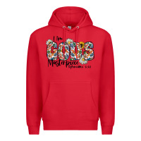 Red I Am Gods Master Piece Ephesians Premium Hoodie - CowhideDigitalArt