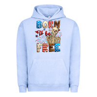 Pigment Grape Ice Born to be free with skeleton 4th of july Urban Hoodie - Neo Western