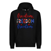 Black Freedom freedom freedom Premium Hoodie - Neo Western