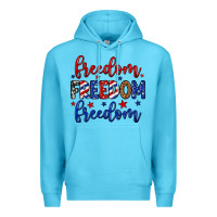 Ocean Blue Freedom freedom freedom Premium Hoodie - Neo Western