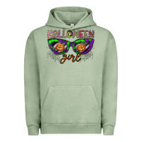 Pigment Oil Green halloween girl Urban Hoodie - CowhideDigitalArt