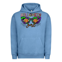Pigment Pebble Blue halloween girl Urban Hoodie - CowhideDigitalArt