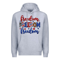 Heather Grey Freedom freedom freedom Premium Hoodie - Neo Western