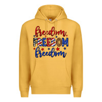 Mustard Freedom freedom freedom Premium Hoodie - Neo Western