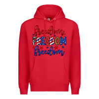 Red Freedom freedom freedom Premium Hoodie - Neo Western