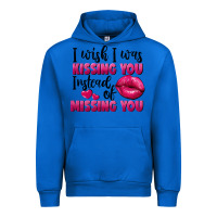Cobalt i wish i was kissing you instead of missing you Urban Hoodie - FaDigitalArtStudio