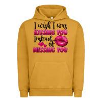 Pigment Peanut Butter i wish i was kissing you instead of missing you Urban Hoodie - FaDigitalArtStudio