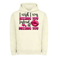 Pigment Pistachio i wish i was kissing you instead of missing you Urban Hoodie - FaDigitalArtStudio