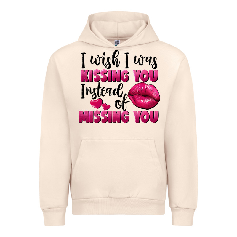 I Wish I Was Kissing You Instead Of Missing You Urban Hoodie by FaDigitalArtStudio | Teevron