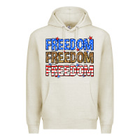Oatmeal Heather Freedom freedom freedom Premium Hoodie - Neo Western