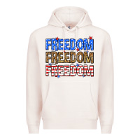 Pale Pink Freedom freedom freedom Premium Hoodie - Neo Western