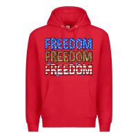 Red Freedom freedom freedom Premium Hoodie - Neo Western