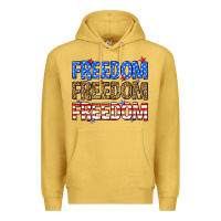 Antique Gold Freedom freedom freedom Premium Hoodie - Neo Western