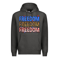 Charcoal Heather Freedom freedom freedom Premium Hoodie - Neo Western
