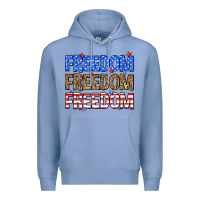 Colony Blue Freedom freedom freedom Premium Hoodie - Neo Western