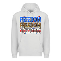 Dove Grey Freedom freedom freedom Premium Hoodie - Neo Western