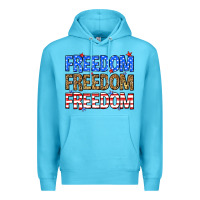 Ocean Blue Freedom freedom freedom Premium Hoodie - Neo Western