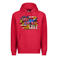 Cardinal Land that we love 4th of july Premium Hoodie - CowGirlArtShop