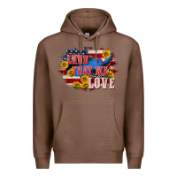 Chestnut Land that we love 4th of july Premium Hoodie - CowGirlArtShop