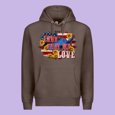 Land That We Love 4th Of July Premium Hoodie Designed By Cowgirlartshop