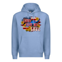 Colony Blue Land that we love 4th of july Premium Hoodie - CowGirlArtShop