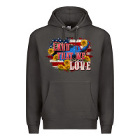 Smoke Land that we love 4th of july Premium Hoodie - CowGirlArtShop