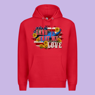 Land That We Love 4th Of July Premium Hoodie Designed By Cowgirlartshop