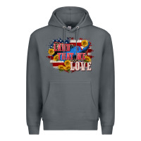 Rock Land that we love 4th of july Premium Hoodie - CowGirlArtShop