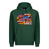 Sports Green Land that we love 4th of july Premium Hoodie - CowGirlArtShop