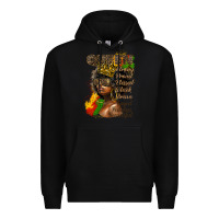 Black afro queen juneteenth Premium Hoodie - HRA Design Shop