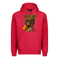 Cardinal afro queen juneteenth Premium Hoodie - HRA Design Shop