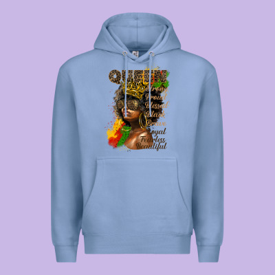 Afro Queen Juneteenth Premium Hoodie Designed By Hra Design Shop