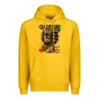Lemon afro queen juneteenth Premium Hoodie - HRA Design Shop