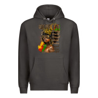 Smoke afro queen juneteenth Premium Hoodie - HRA Design Shop
