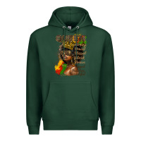 Sports Green afro queen juneteenth Premium Hoodie - HRA Design Shop