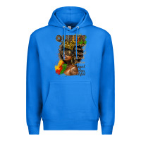 True Royal afro queen juneteenth Premium Hoodie - HRA Design Shop