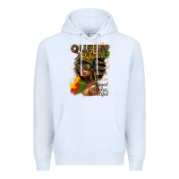 White afro queen juneteenth Premium Hoodie - HRA Design Shop
