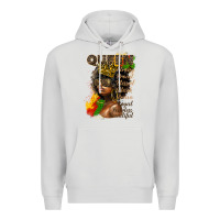Dove Grey afro queen juneteenth Premium Hoodie - HRA Design Shop