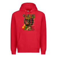 Red afro queen juneteenth Premium Hoodie - HRA Design Shop