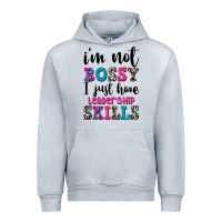Heather Grey ı'm not bossy ı just have leadership skills Urban Hoodie - FaDigitalArtStudio