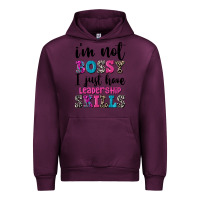 Mauve Wine ı'm not bossy ı just have leadership skills Urban Hoodie - FaDigitalArtStudio