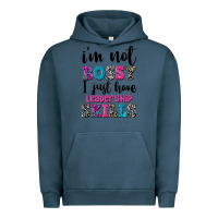 Pigment Midnight Navy ı'm not bossy ı just have leadership skills Urban Hoodie - FaDigitalArtStudio