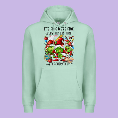 It's Fine We're Fine Everythıng Is Fine! Premium Hoodie Designed By Fadigitalartstudio
